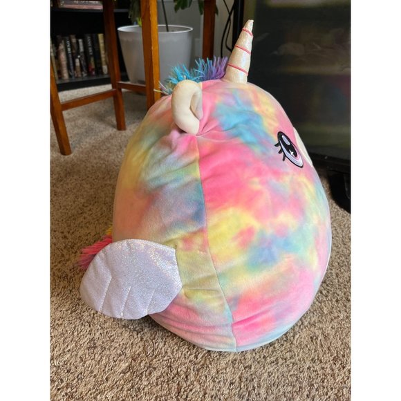 Squishmallow Jamie 16" Tie Dyed Winking Pegacorn Aldi Exclusive Missing Tag - Picture 4 of 7
